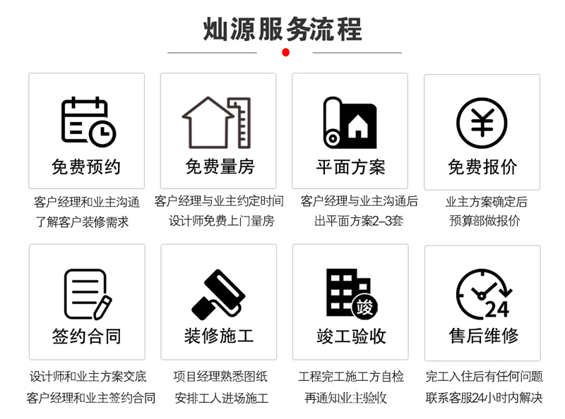 燦源裝飾服務(wù)流程 燦源裝飾服務(wù)流程
