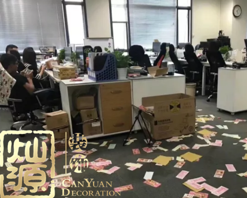 南寧裝修公司-燦源裝飾/小藍(lán)車(chē)辦公室效果