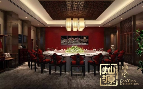 中國(guó)風(fēng)，老牌南寧裝修設(shè)計(jì)公司展示中式風(fēng)格辦公室裝修