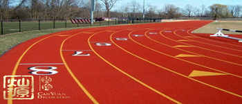 保障學(xué)生健康，南寧學(xué)校裝修拒絕毒跑道