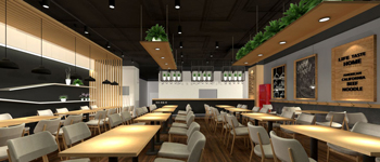 40平米快餐店裝修如何提升檔次