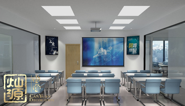 南寧西鄉(xiāng)塘區(qū)教育培訓學校裝修設計 融合品牌打造輕松高效的教學空間