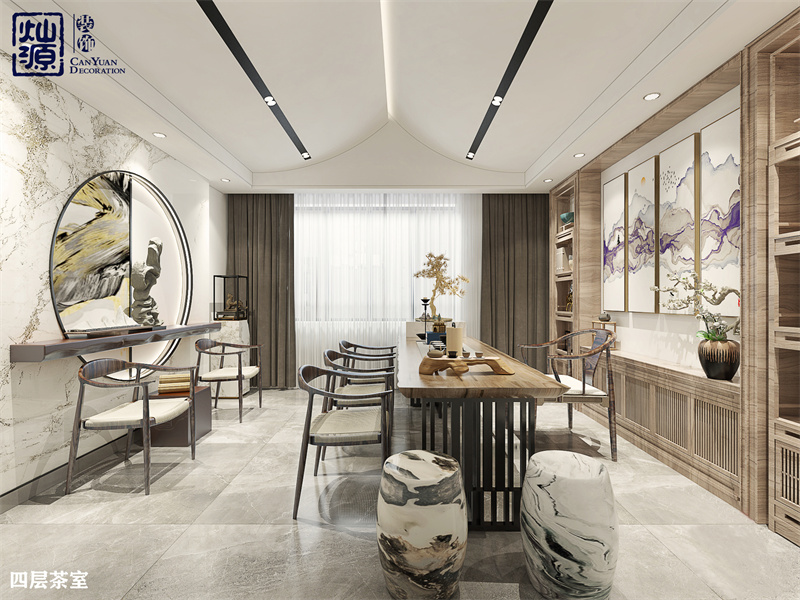 復(fù)式混搭500平辦公室裝修方案，好看還不貴？他們怎么做到的？！