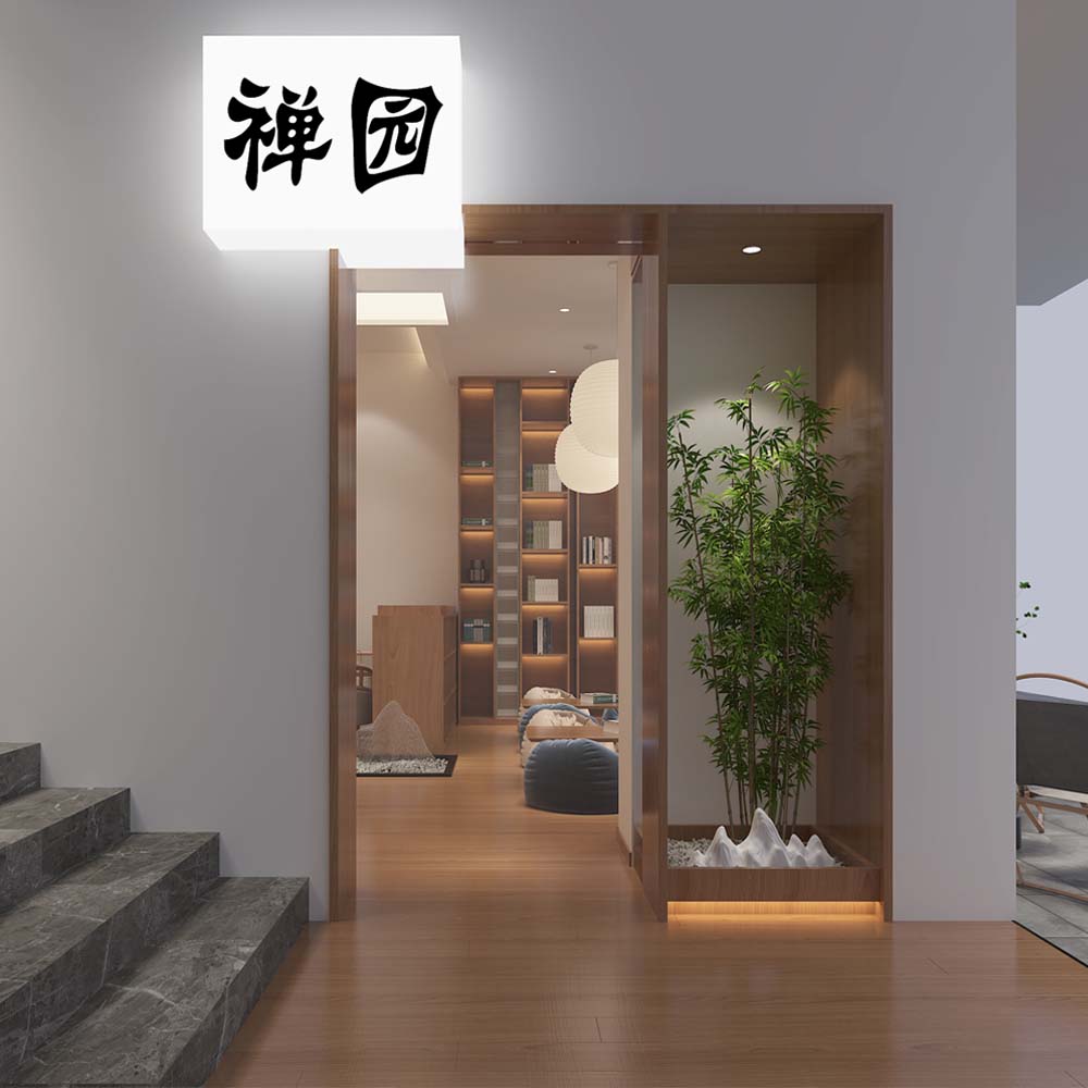 “副業(yè)多樣化經(jīng)營，接待賺錢兩不誤”——130平茶館設(shè)計(jì)裝修案例-燦源裝飾